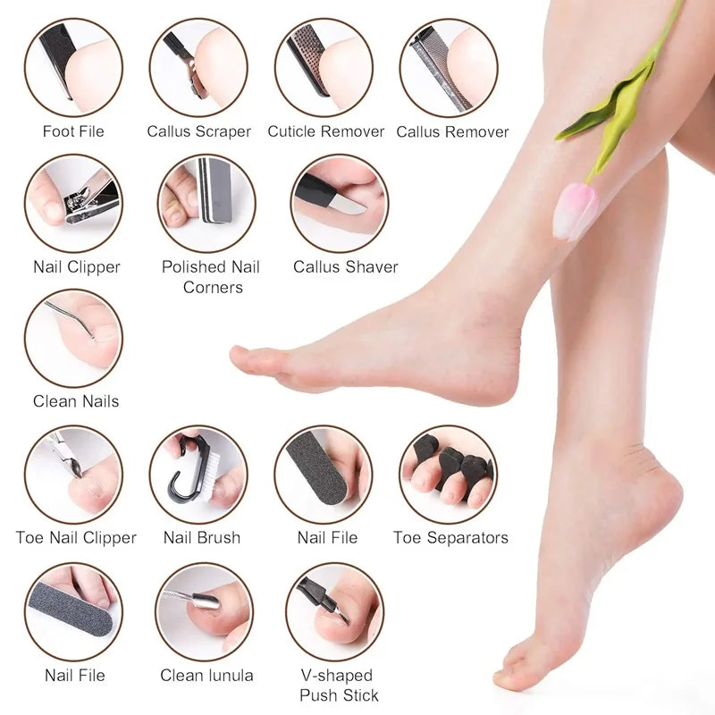 Ultimate Pedicure Tool Set (27 pcs)