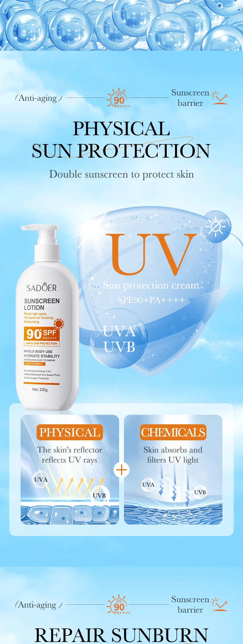 Aloe Care Sunscreen SPF 90